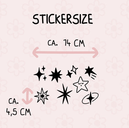 Stars Stickerbogen