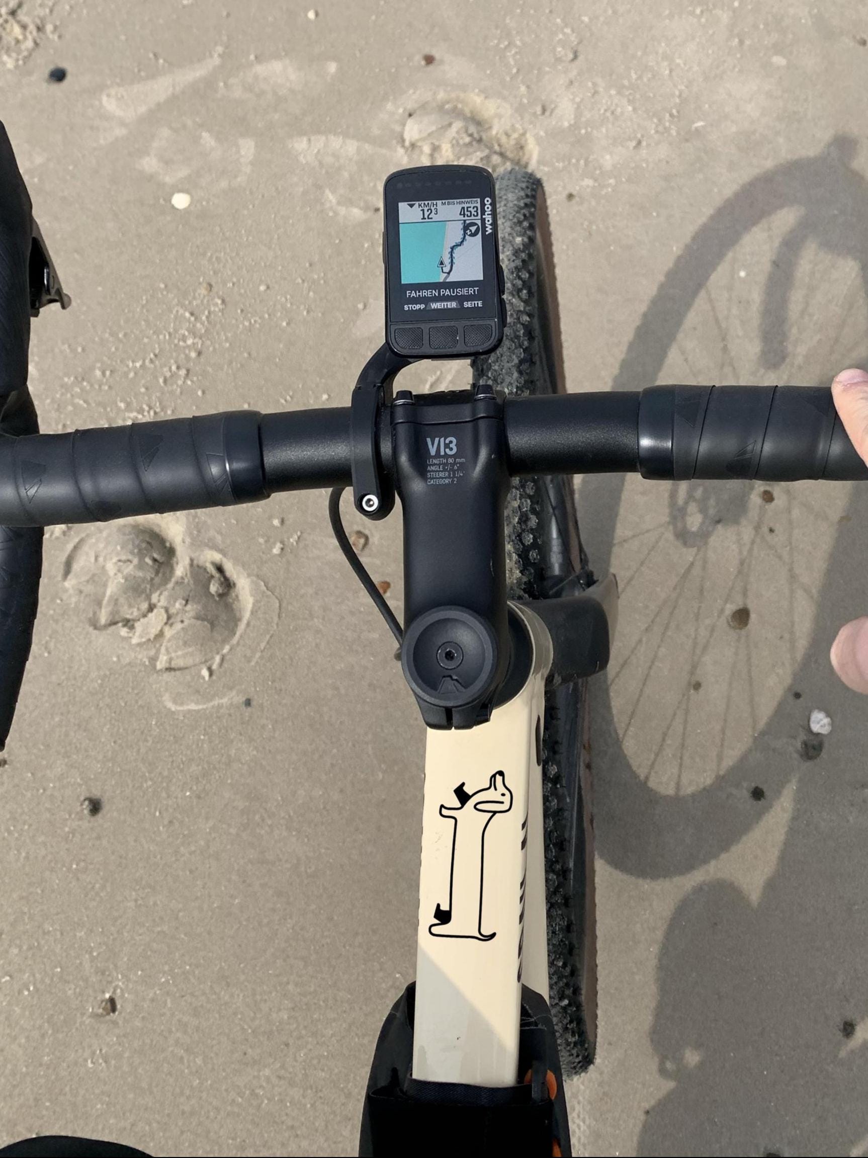 Bike sticker vinyl, langer Dackel - Handmade