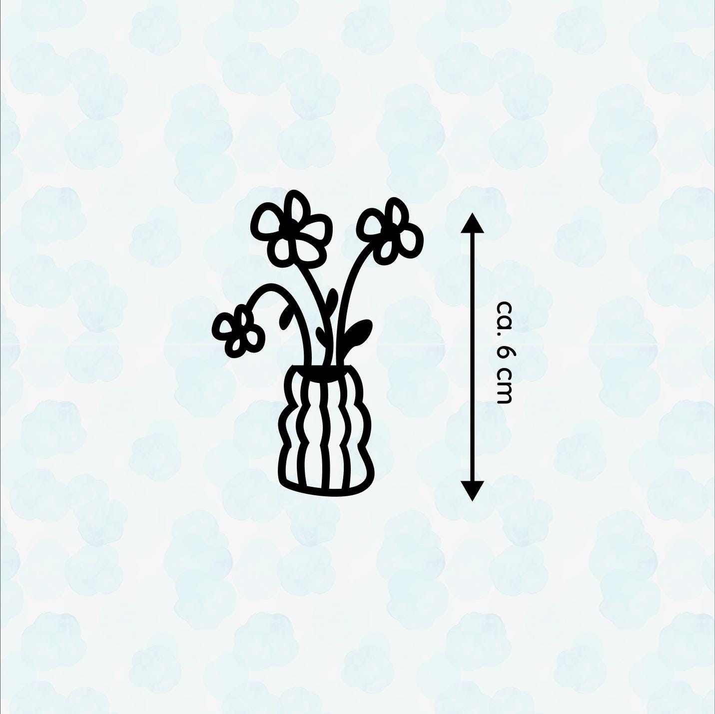 Blumenstrauß, Fahrrad Sticker Vinyl, Blumen, Süße Blumen Deko, Fahrrad-Deko - Handmade