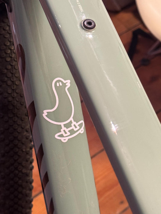 Coole Skater-Ente , Fahrrad Sticker Vinyl, Ente Design, Hipster Ente Sticker, Fahrrad-Deko - Handmade