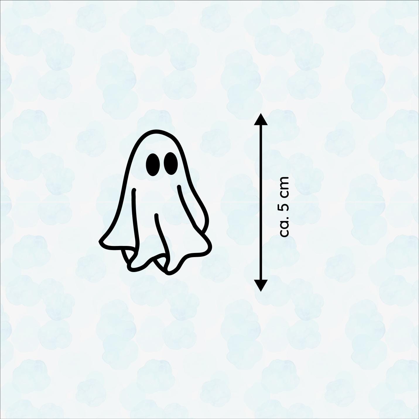 Fahrrad sticker Geist, Cute Ghost, Vinyl, Deko, Fahrrad-Deko - Handmade