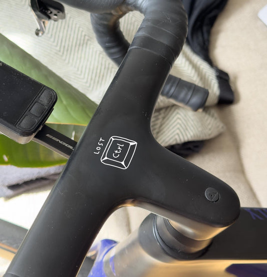 Fahrrad sticker, Lost Control, CTRL, Vinyl, Deko, Fahrrad-Deko - Handmade