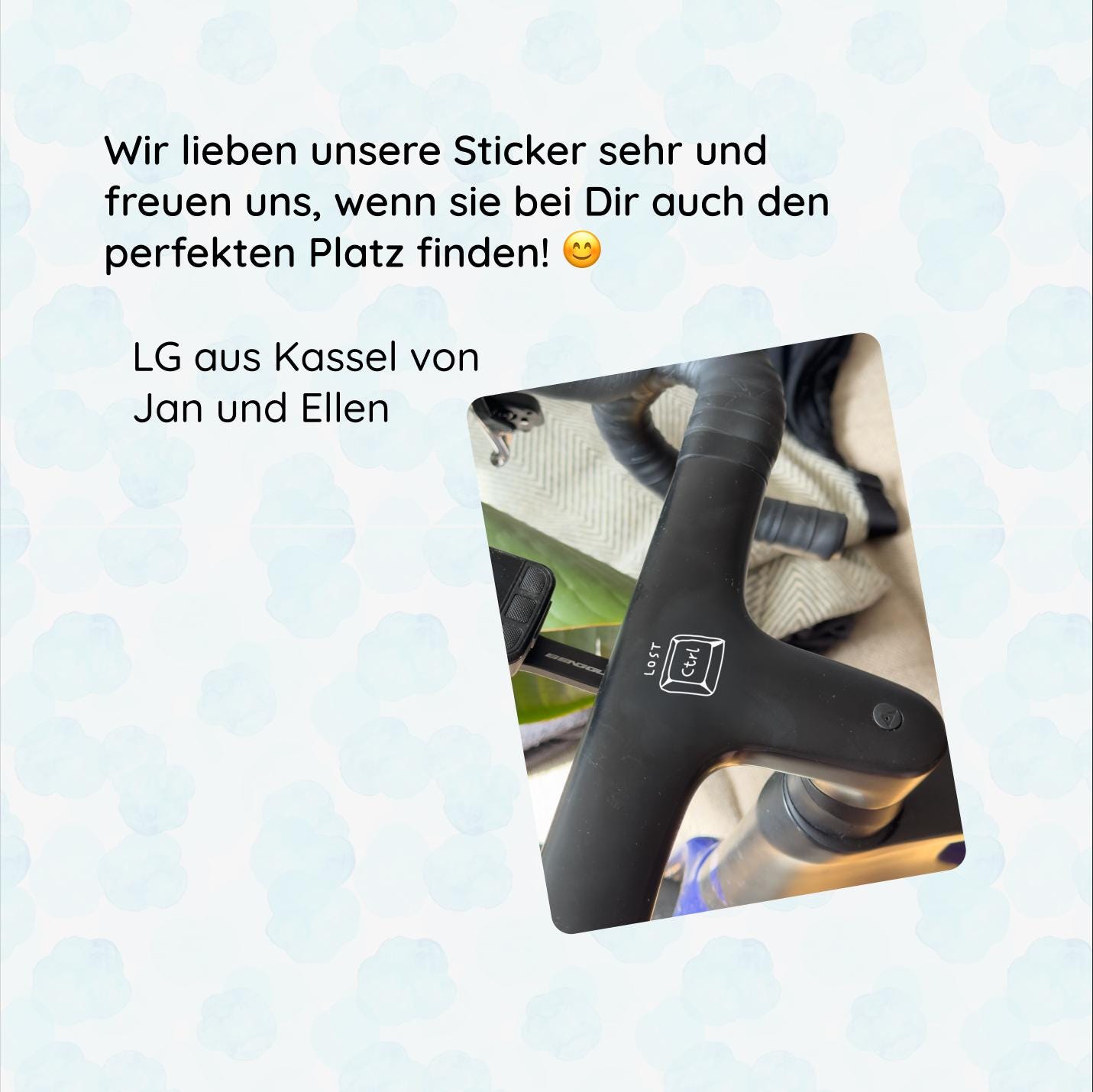 Fahrrad sticker, Lost Control, CTRL, Vinyl, Deko, Fahrrad-Deko - Handmade