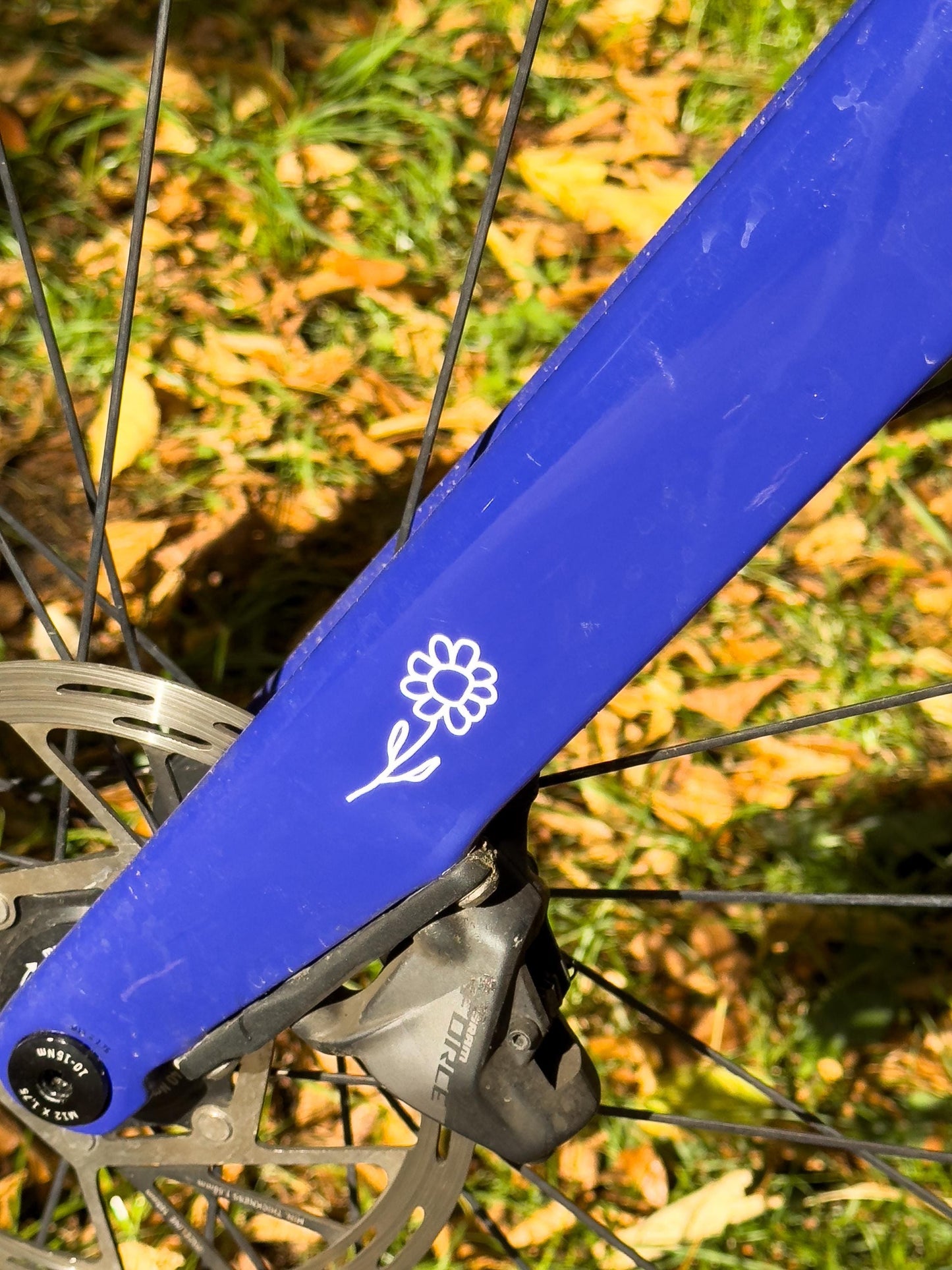 Fahrrad sticker süße Blume, Blümchen, Flower, Vinyl, Deko, Fahrrad-Deko - Handmade