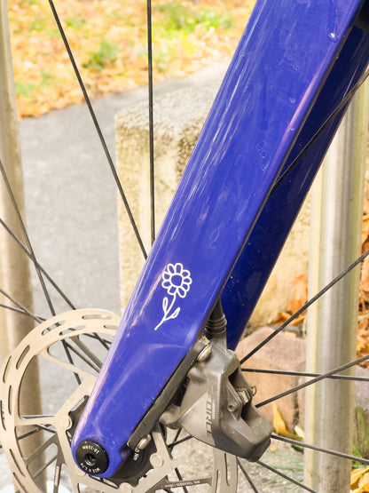 Fahrrad sticker süße Blume, Blümchen, Flower, Vinyl, Deko, Fahrrad-Deko - Handmade