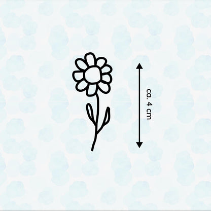 Fahrrad sticker süße Blume, Blümchen, Flower, Vinyl, Deko, Fahrrad-Deko - Handmade