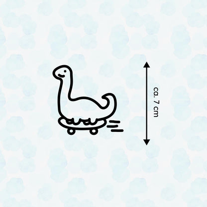 Fahrrad sticker skating Dino, Dinosaurus, Vinyl, Deko, Fahrrad-Deko - Handmade