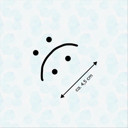 Happy sad, mood emoji, double side sticker - bike sticker, bike decal - Handmade