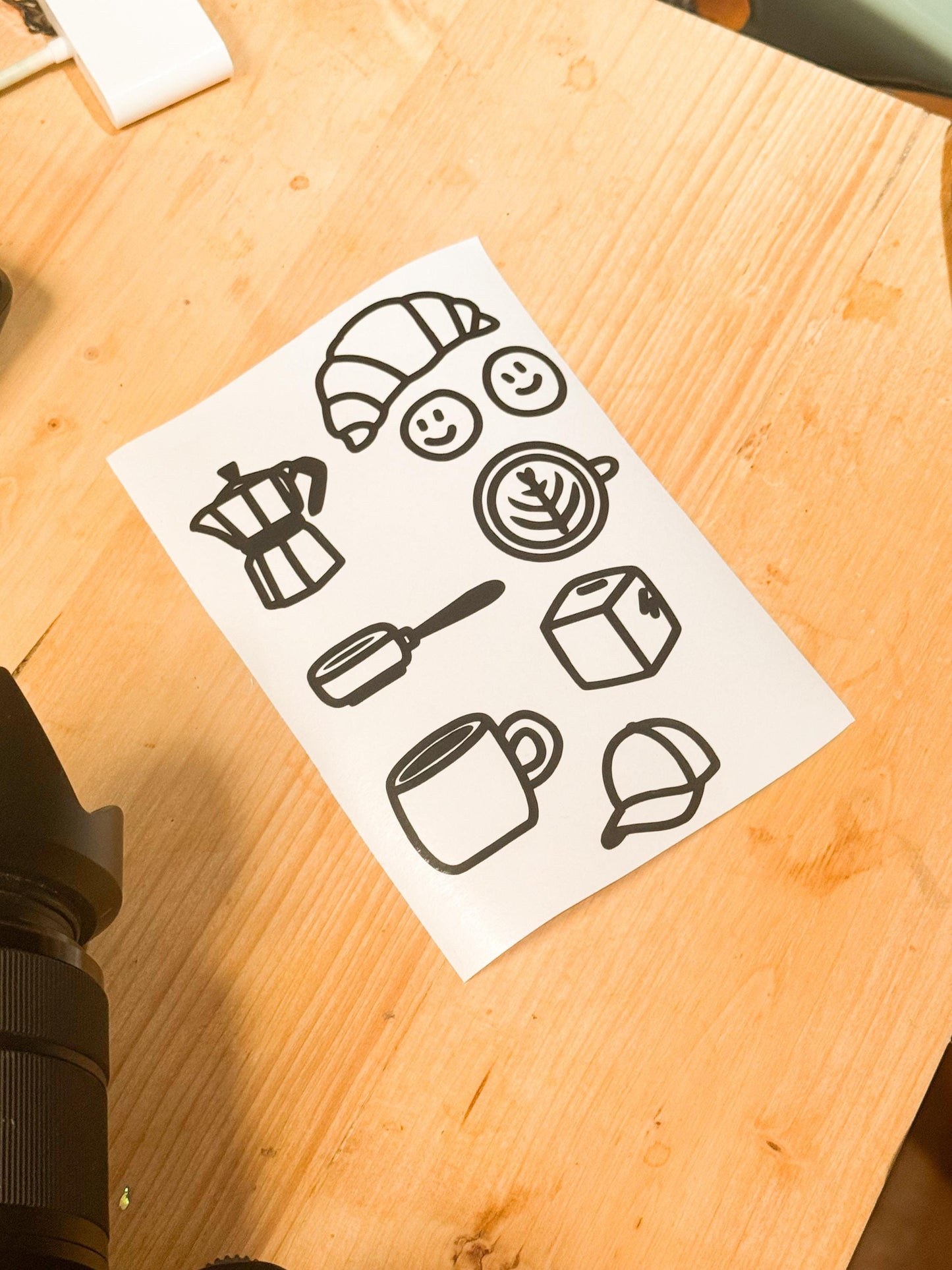Kaffee-Lover Sticker set , Fahrrad Sticker Vinyl, Kaffee Sticker, Hipster Sticker, Fahrrad-Deko - Handmade