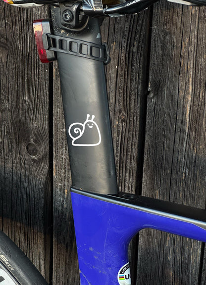 Schnecke, Fahrrad Sticker Vinyl, Snail, Langsame Maus, Deko, Fahrrad-Deko - Handmade