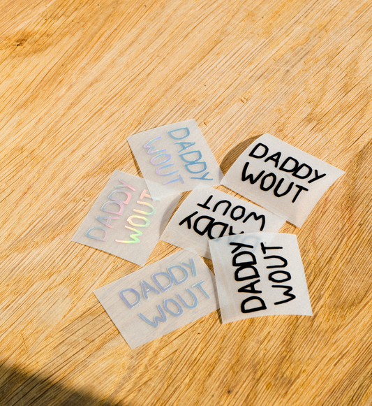 Daddy Wout - Handmade Bike Sticker