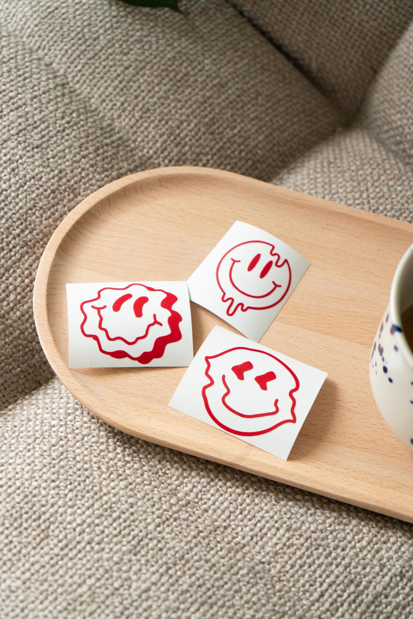 Sticker Vinyl - Faces / Emojis Bike Sticker, Bicycle Sticker - Handmade