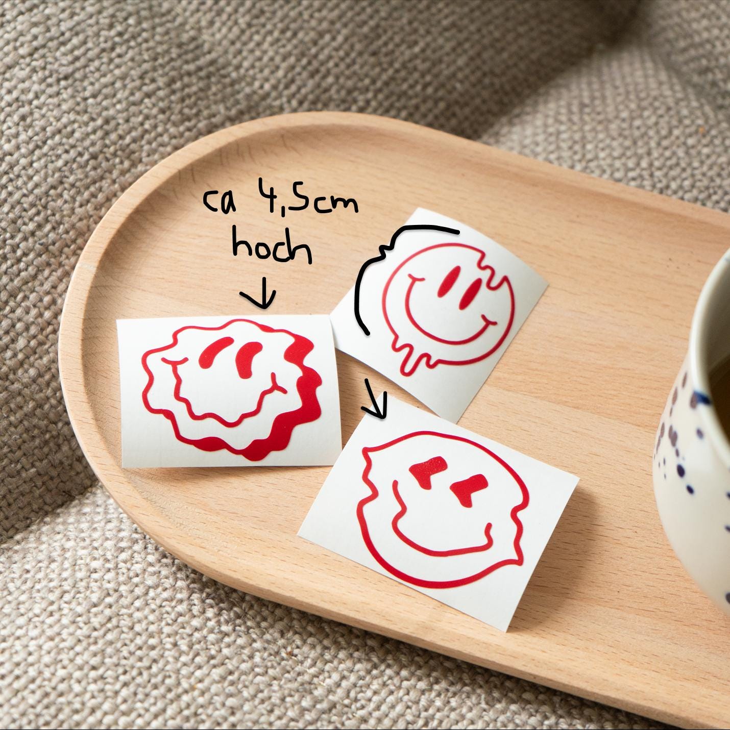 Sticker Vinyl - Faces / Emojis Bike Sticker, Bicycle Sticker - Handmade