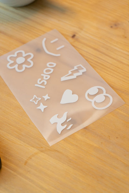 Sticker Vinyl - Sticker-Bogen Auswahl Bicycle Sticker - Handmade