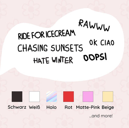 Wunschtext Sticker