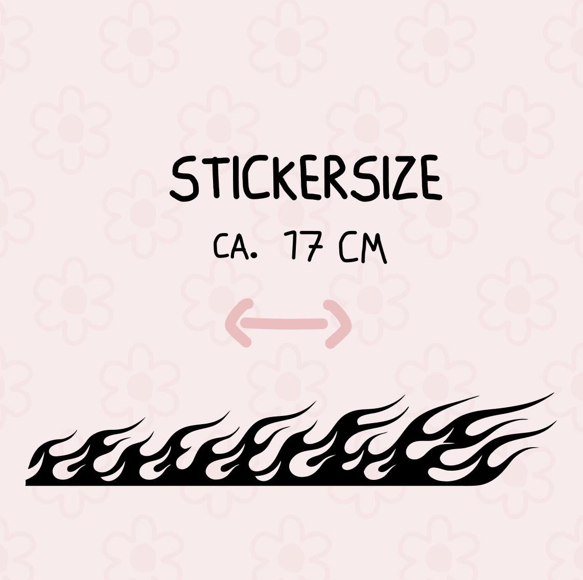 Heiße Flamme Fahrradsticker