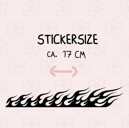 Heiße Flamme Fahrradsticker