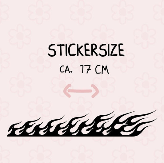 Heiße Flamme Fahrradsticker