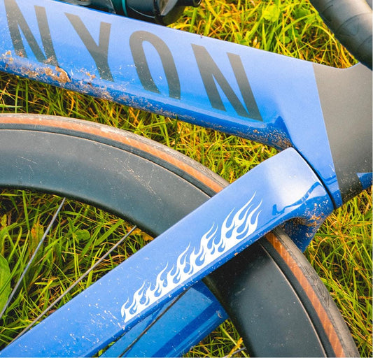 Heiße Flamme Fahrradsticker