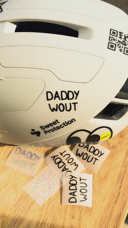 Daddy Wout - Handmade Bike Sticker