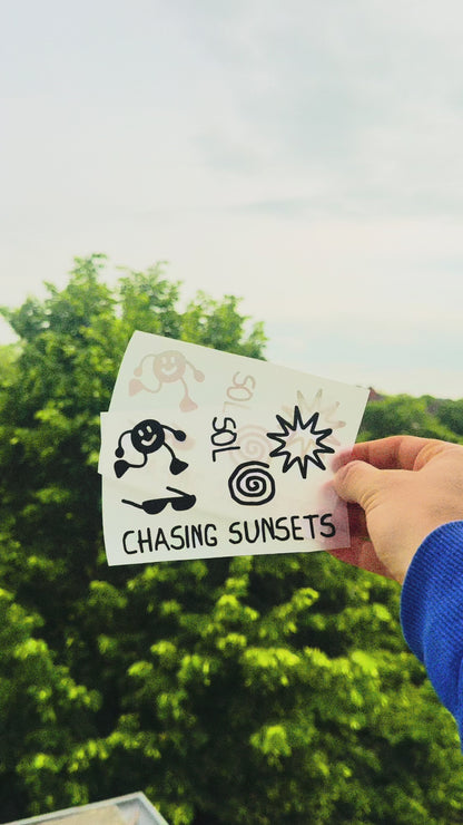 Sun lover stickerbogen